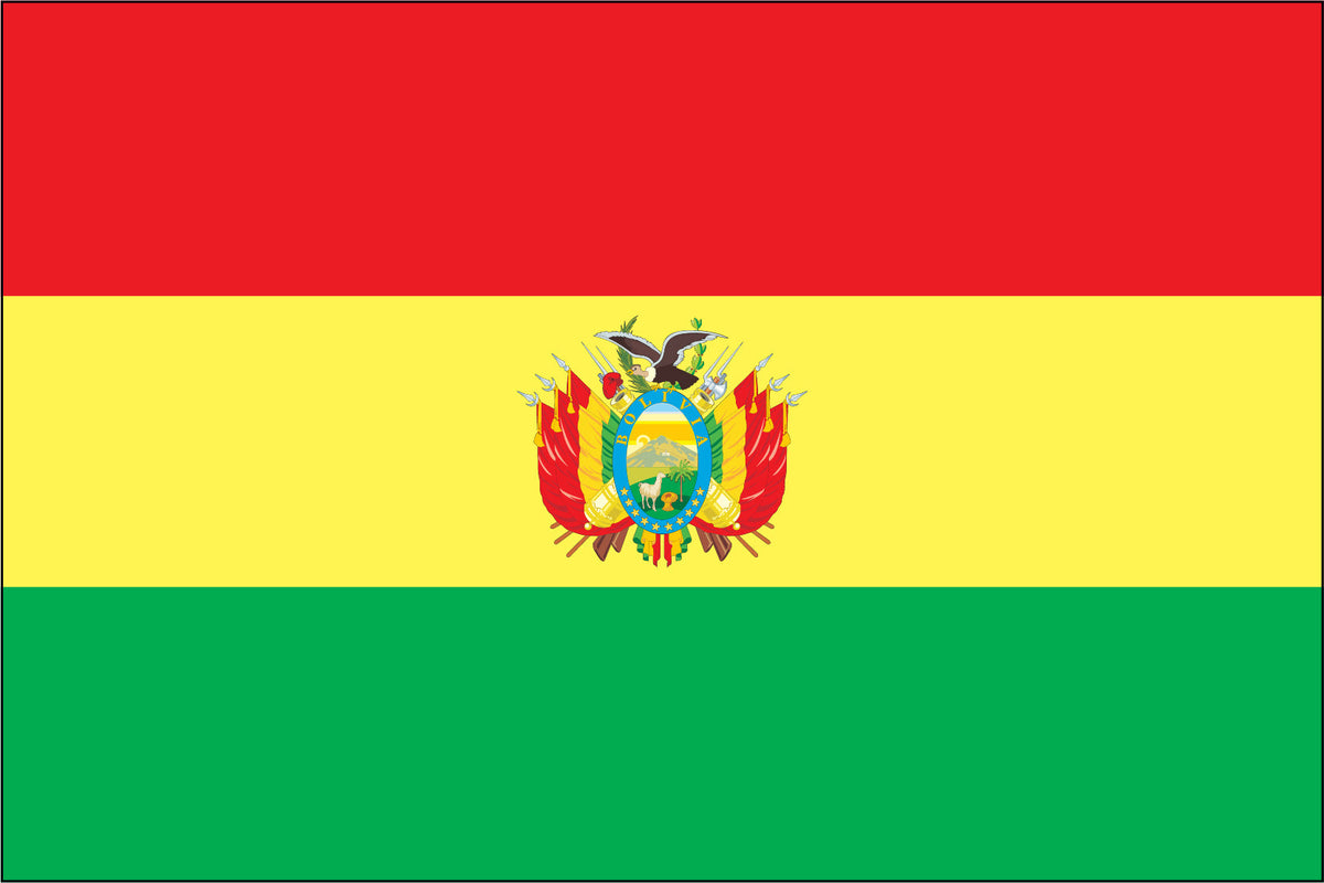 BOLIVIA NYLON PRINT FLAG - 3x5