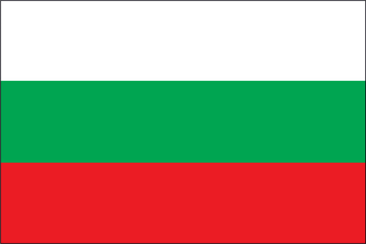 BULGARIA NYLON PRINT FLAG - 3x5