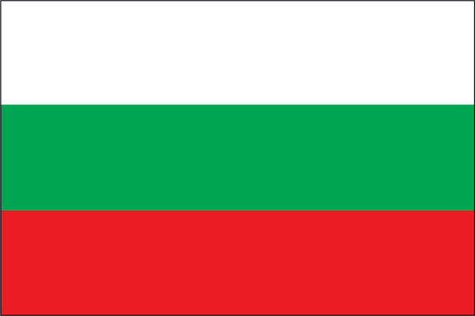 BULGARIA NYLON PRINT FLAG - 3x5