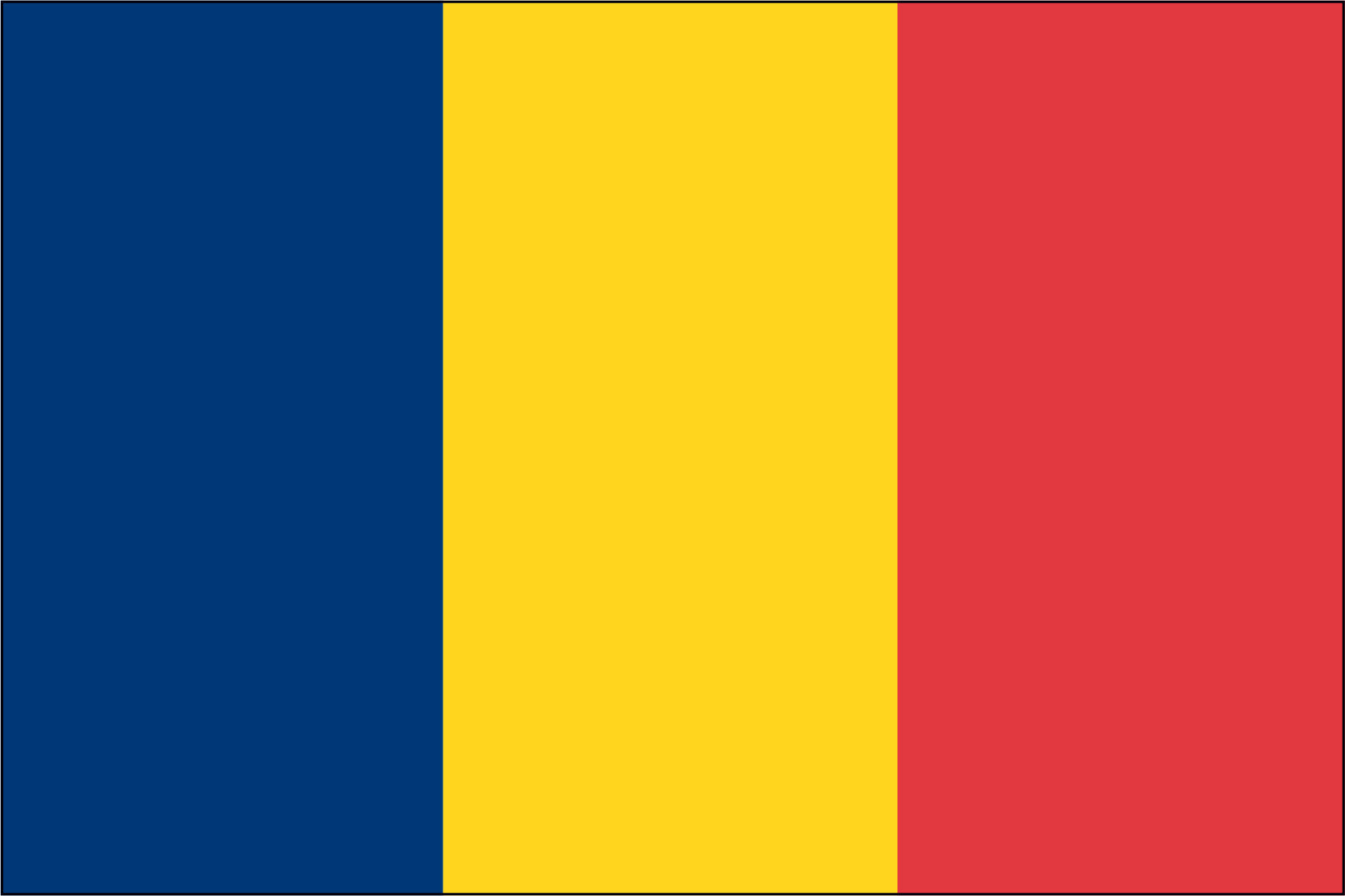 CHAD NYLON PRINT FLAG - 3x5