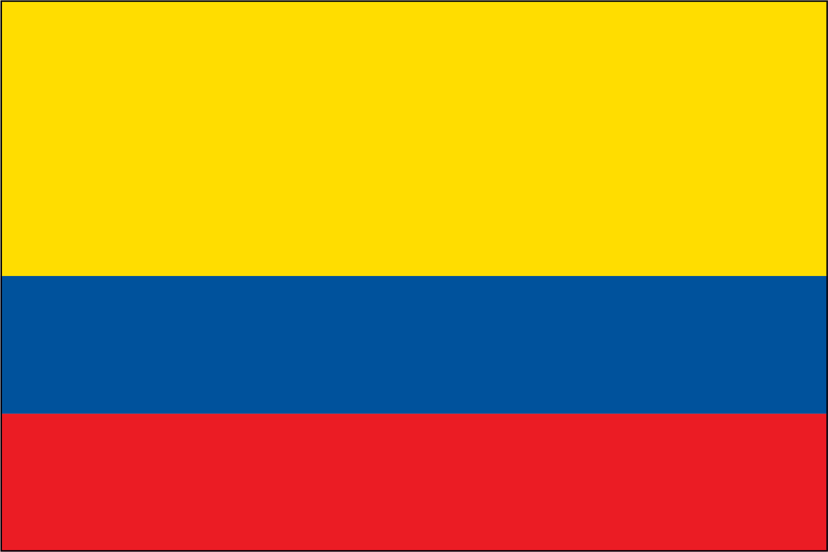 COLOMBIA NYLON PRINT FLAG - 3x5
