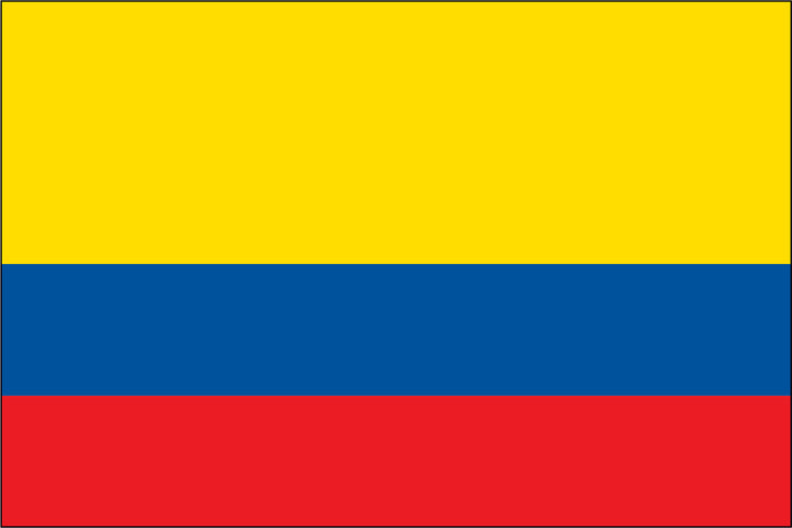 COLOMBIA NYLON PRINT FLAG - 3x5