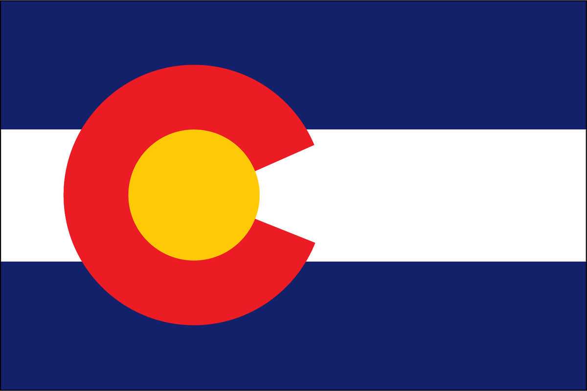 COLORADO NYLON PRINT FLAG - 3X5