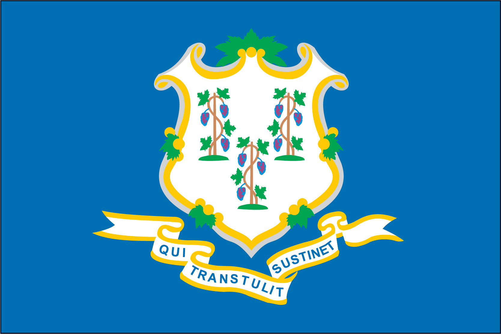 connecticut flag, flag of connecticut