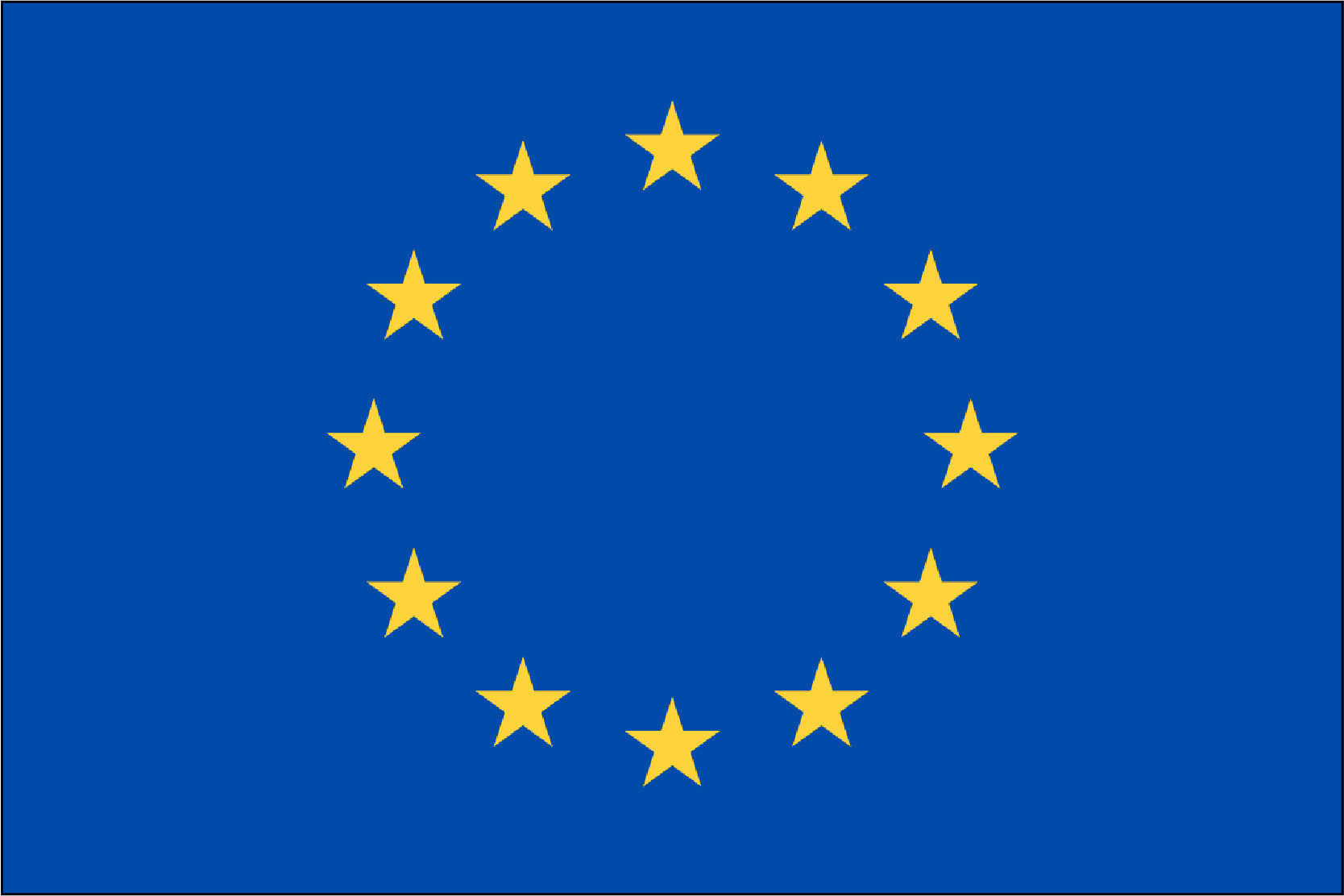 EUROPEAN UNION NYLON PRINT FLAG - 3x5