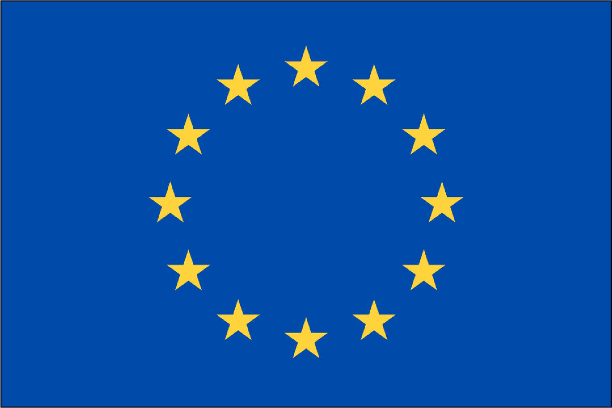 EUROPEAN UNION NYLON PRINT FLAG - 3x5
