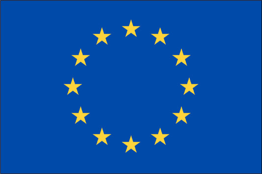 EUROPEAN UNION NYLON PRINT FLAG - 3x5