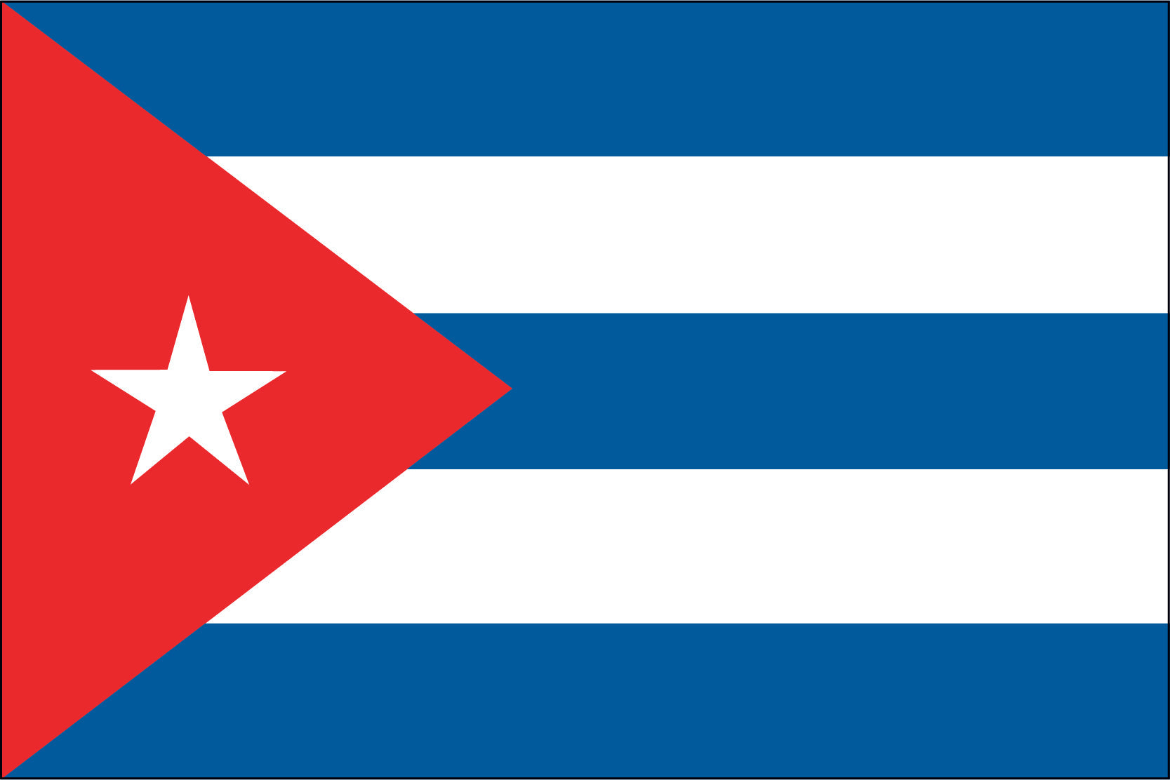 CUBA NYLON PRINT FLAG - 3x5