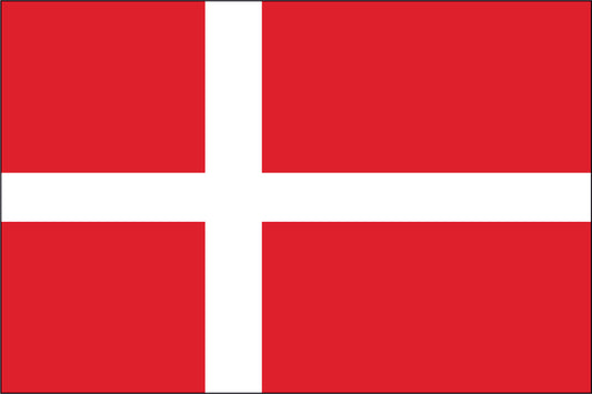 DENMARK NYLON PRINT FLAG - 3x5