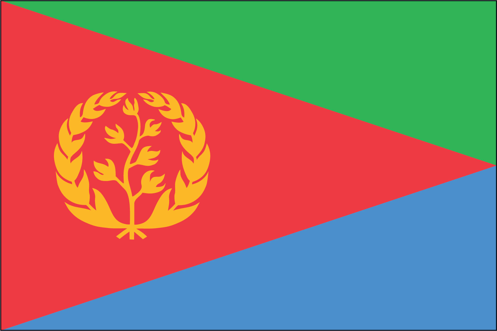 ERITREA NYLON PRINT FLAG - 3x5