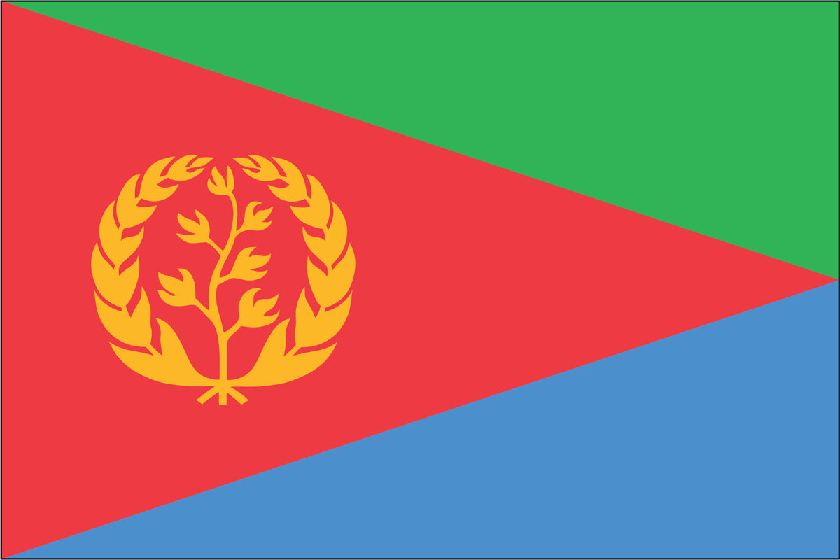 ERITREA NYLON PRINT FLAG - 3x5