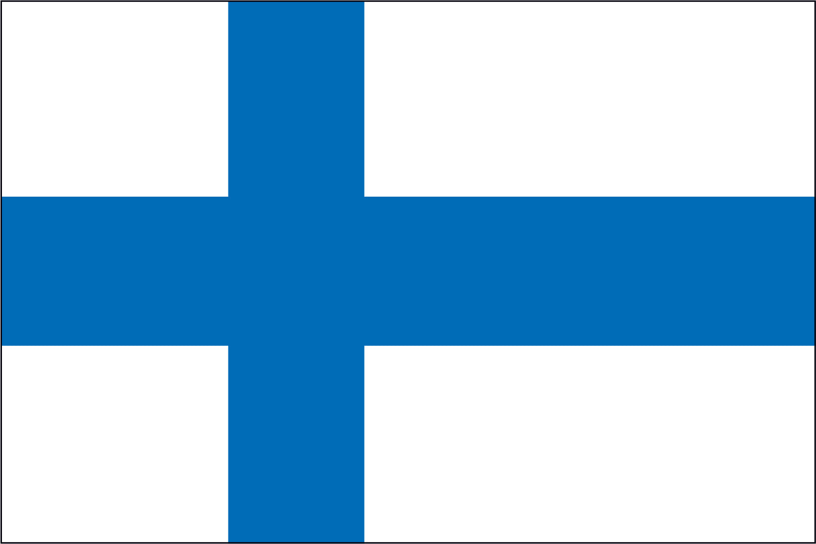 FINLAND NYLON PRINT FLAG - 3x5