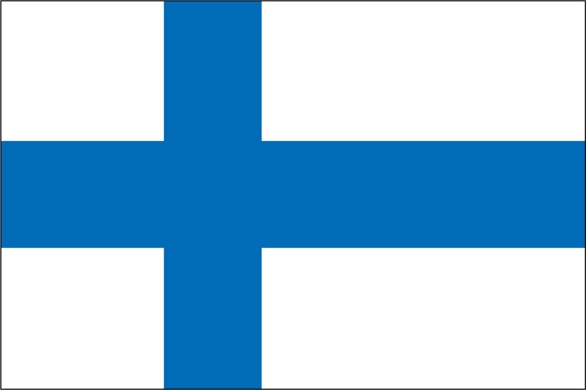 FINLAND NYLON PRINT FLAG - 3x5