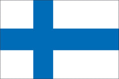 FINLAND NYLON PRINT FLAG - 3x5