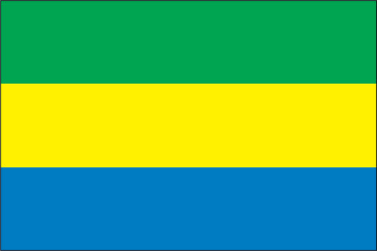 GABON NYLON PRINT FLAG - 3x5