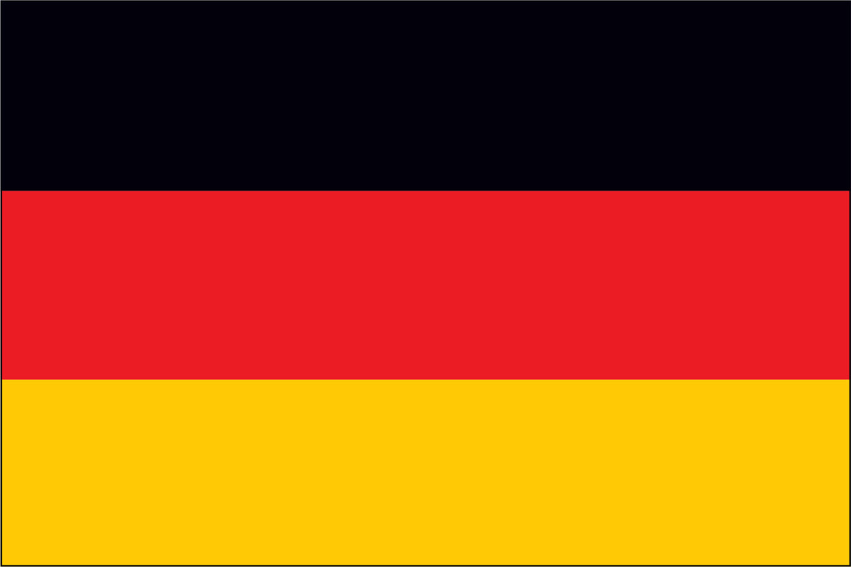 GERMANY NYLON PRINT FLAG - 3x5