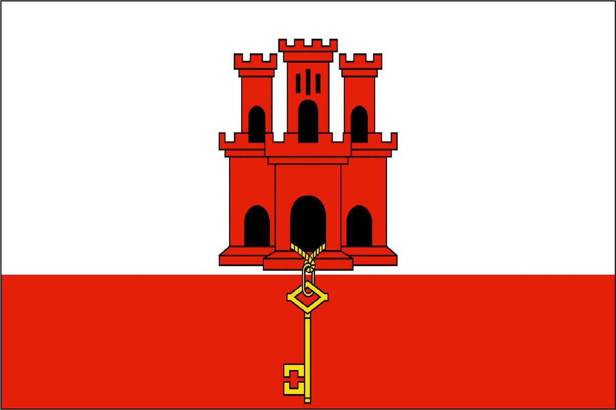GIBRALTAR NYLON PRINT FLAG - 3x5