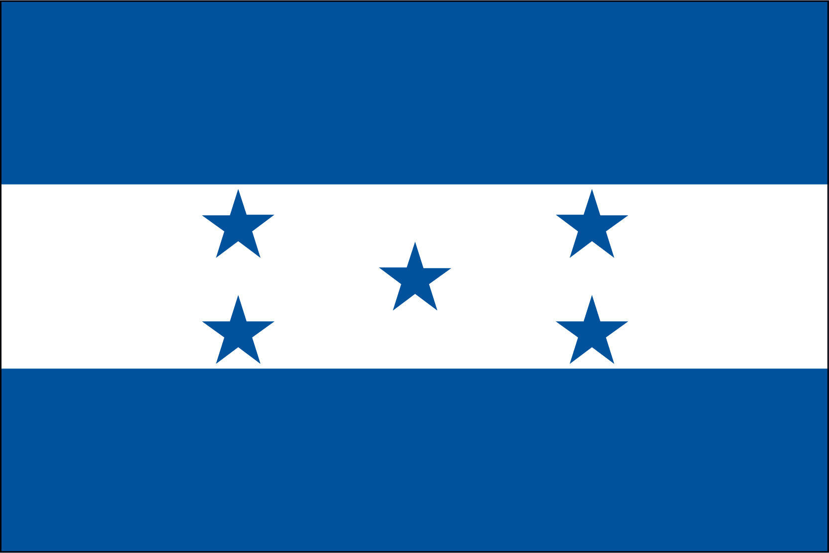HONDURAS NYLON PRINT FLAG - 3x5