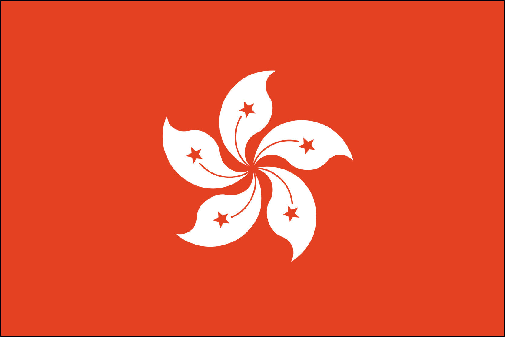 HONG KONG NYLON PRINT FLAG - 3x5
