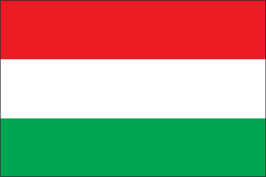 HUNGARY NYLON PRINT FLAG - 3x5