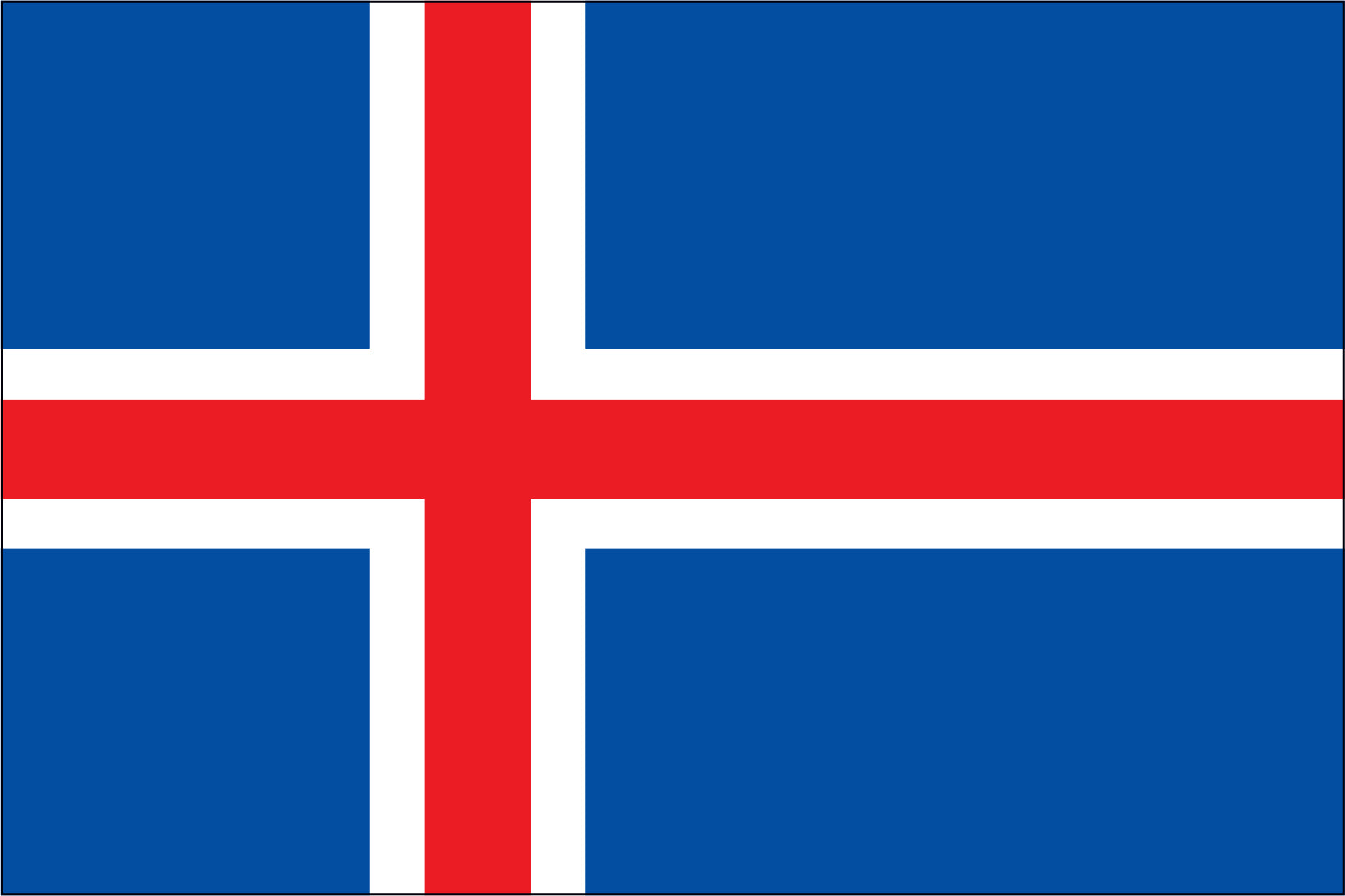 ICELAND NYLON PRINT FLAG - 3x5