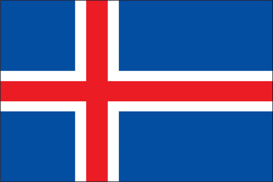 ICELAND NYLON PRINT FLAG - 3x5