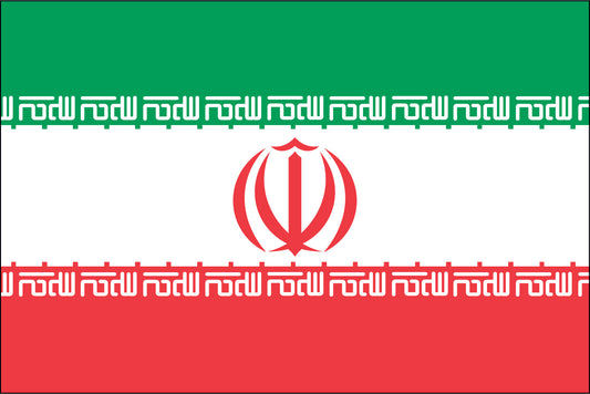 IRAN NYLON PRINT FLAG - 3x5