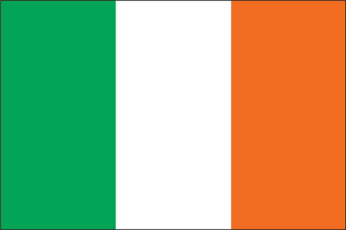 IRELAND NYLON PRINT FLAG - 3x5