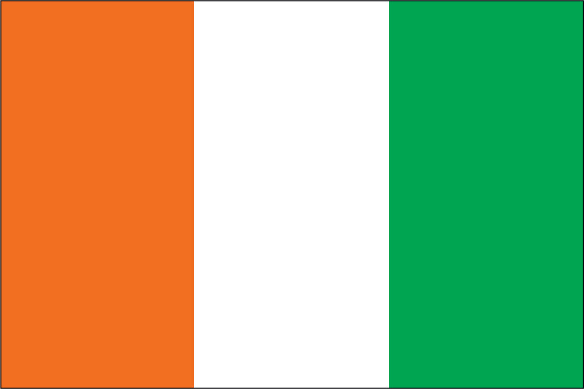 IVORY COAST NYLON PRINT FLAG - 3x5