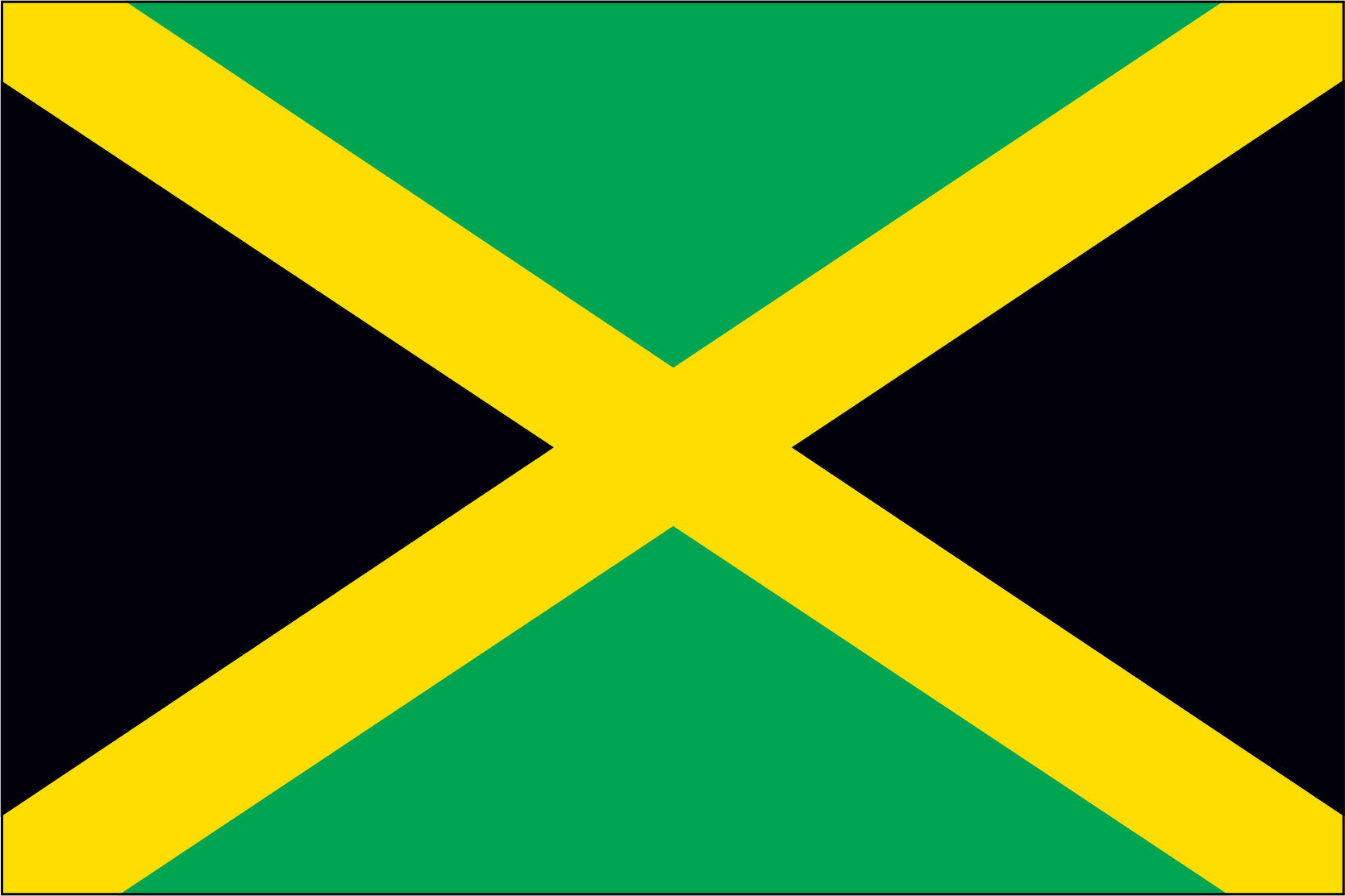 JAMAICA NYLON PRINT FLAG - 3x5