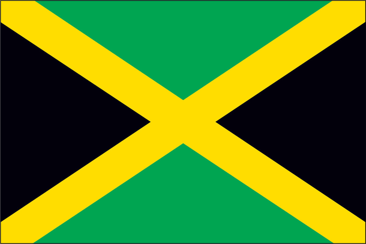 JAMAICA NYLON PRINT FLAG - 3x5