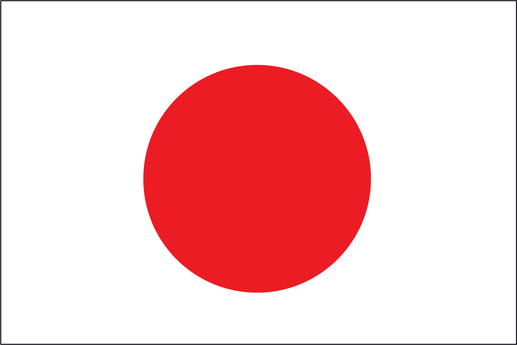 JAPAN NYLON PRINT FLAG - 3x5