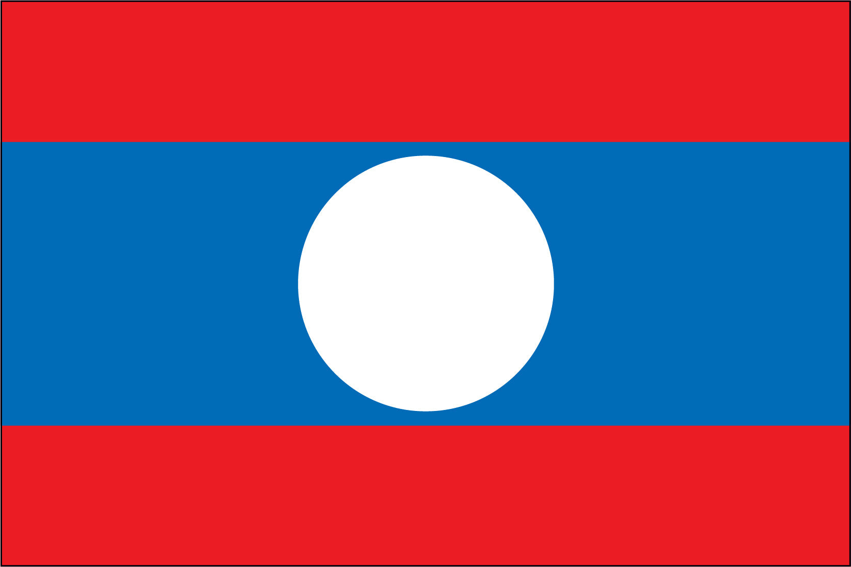 LAOS NYLON PRINT FLAG - 3x5