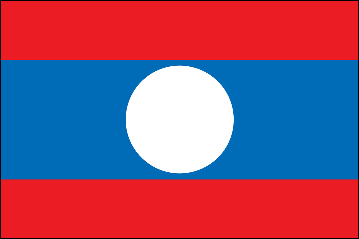 LAOS NYLON PRINT FLAG - 3x5