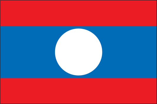 LAOS NYLON PRINT FLAG - 3x5