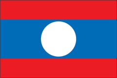 LAOS NYLON PRINT FLAG - 3x5