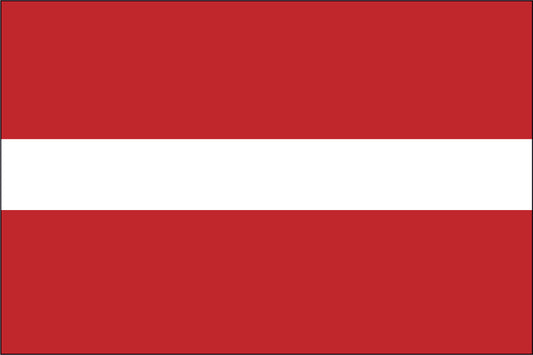 LATVIA NYLON PRINT FLAG - 3x5