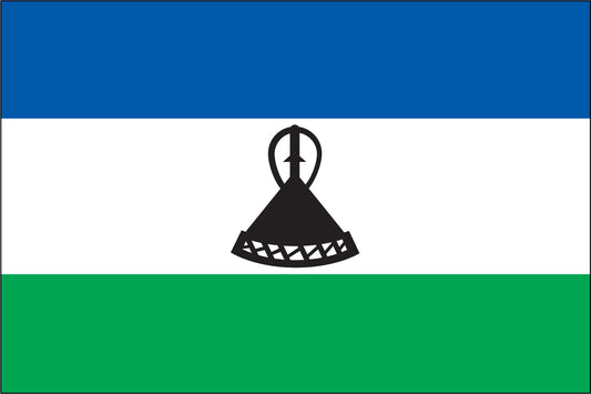 LESOTHO NYLON PRINT FLAG - 3x5
