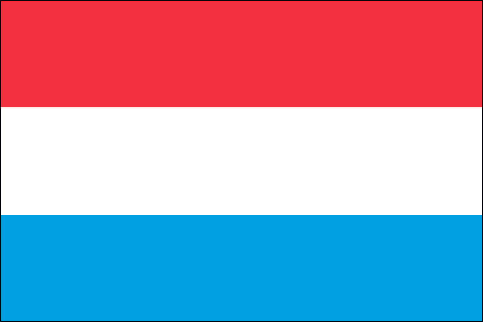 LUXEMBOURG NYLON PRINT FLAG - 3x5