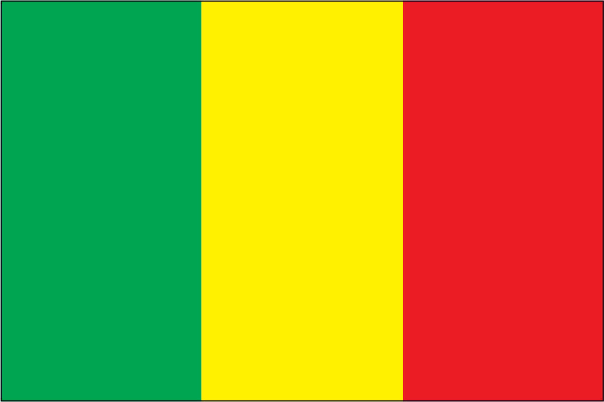 MALI NYLON PRINT FLAG - 3x5