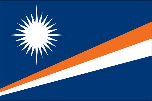 MARSHALL ISLANDS NYLON PRINT FLAG - 3x5