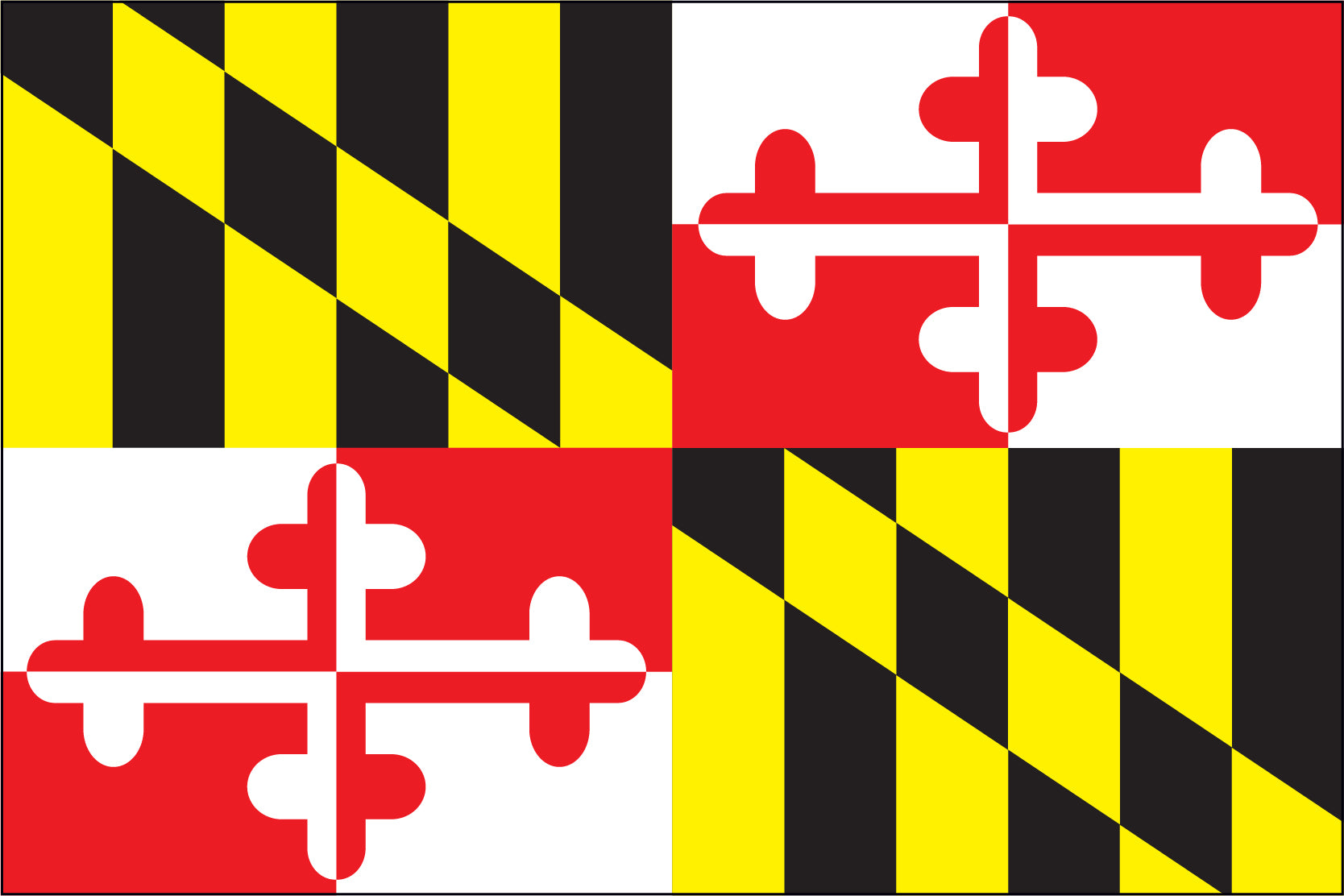MARYLAND NYLON PRINT FLAG - 3X5