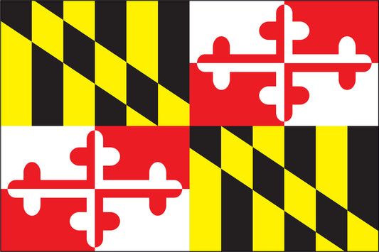 MARYLAND NYLON PRINT FLAG - 3X5
