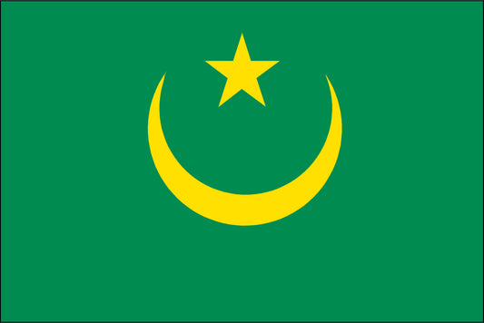 MAURITANIA NYLON PRINT FLAG - 3x5
