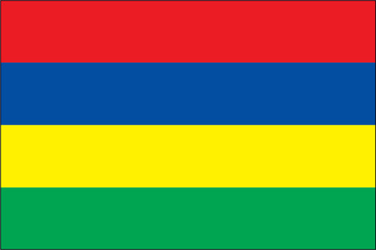 MAURITIUS NYLON PRINT FLAG - 3x5