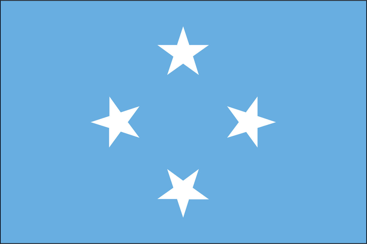 MICRONESIA NYLON PRINT FLAG - 3x5