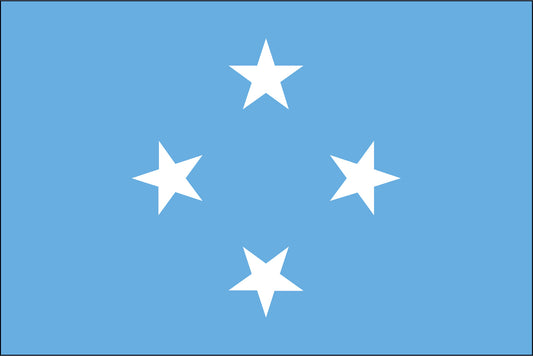 MICRONESIA NYLON PRINT FLAG - 3x5