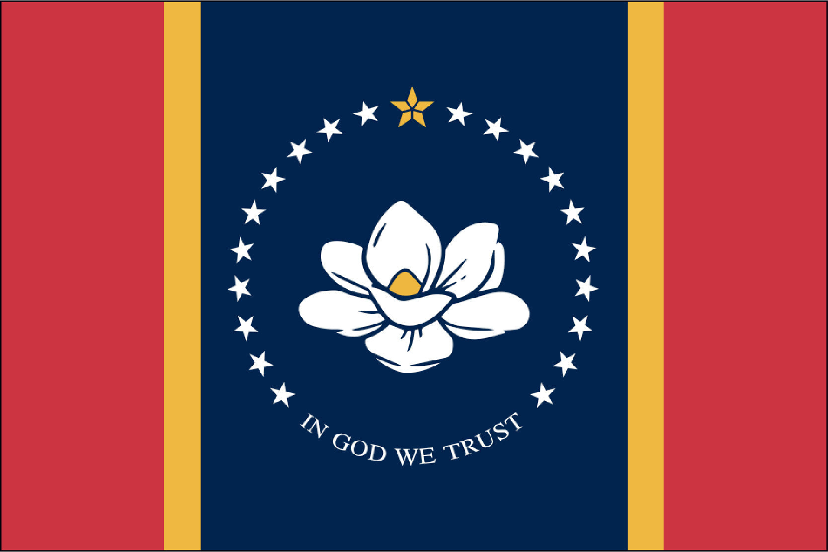 MISSISSIPPI NYLON PRINT FLAG - 3X5