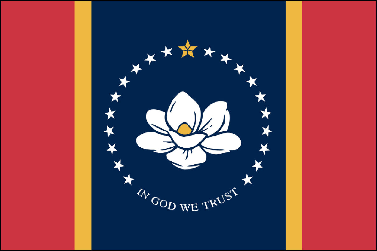 MISSISSIPPI NYLON PRINT FLAG - 3X5
