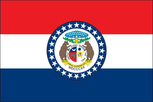MISSOURI NYLON PRINT FLAG - 3X5